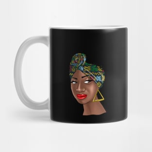 African woman with a beautiful headband Mug